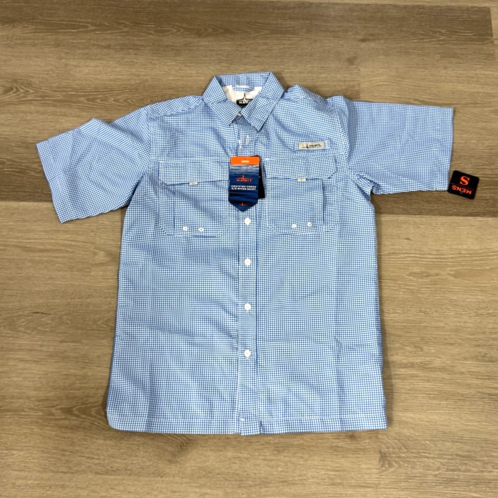 NWT Habit UPF40+ Crayfish Creek Short Sleeve River Shirt Men's Size S